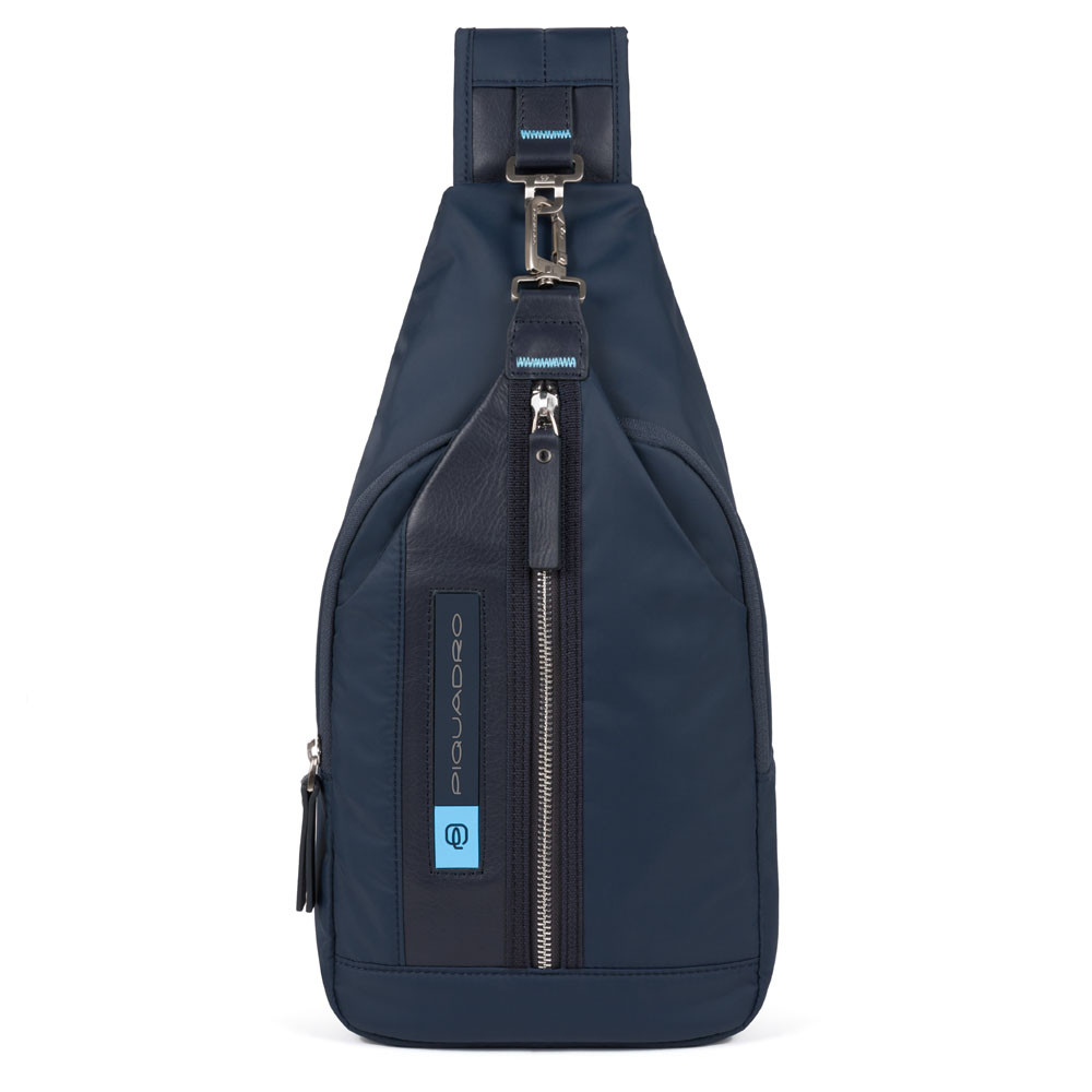 Piquadro PQ-BIO Nylon Mono Sling Bag Blue