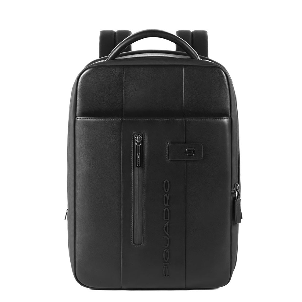 Piquadro Urban Expandable Small Size Slim Backpack 14'' Black