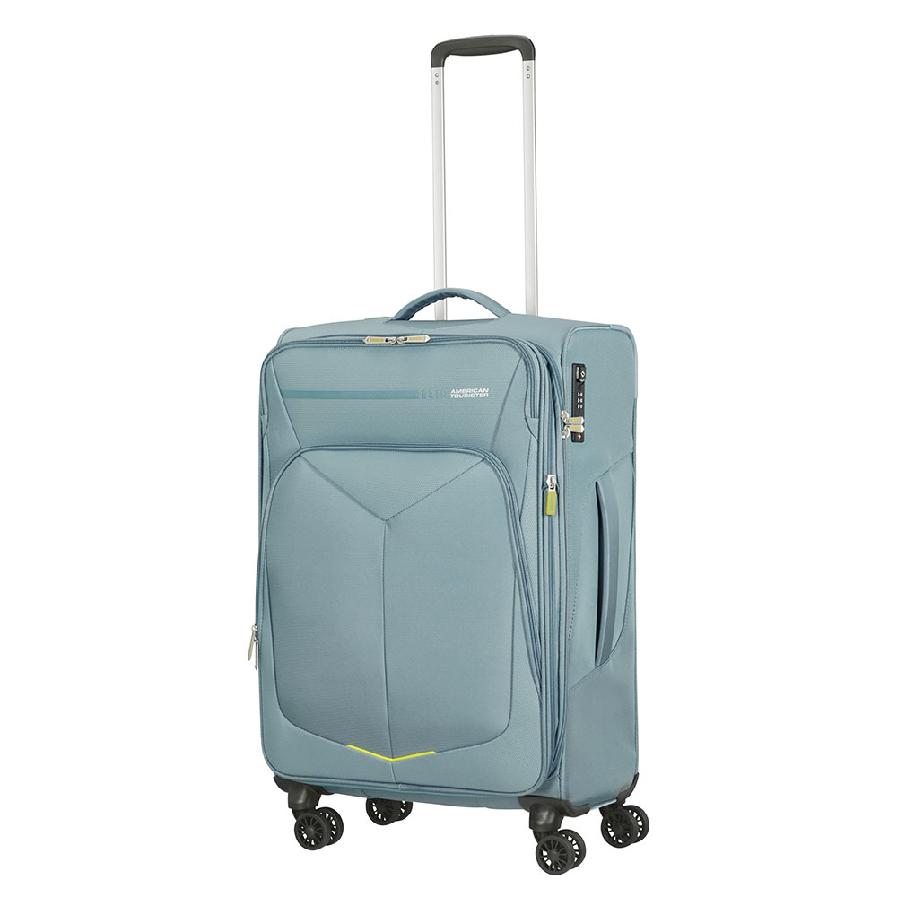 American Tourister Summerfunk Spinner 67 Expandable Metal Grey
